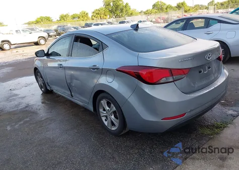 2016 Hyundai Elantra Value Edition from USA, damaged, VIN 5NPDH4AE3GH768712